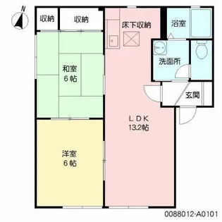 ヴェルドミール A棟【1階】の間取り