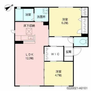 クレアールTaka【1階】の間取り