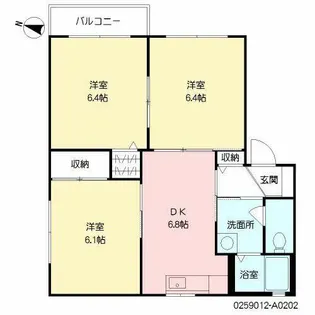 アルト リザイヤ A棟【2階】の間取り