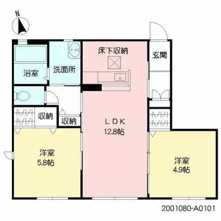 シャーメゾン志の【1階】の間取り