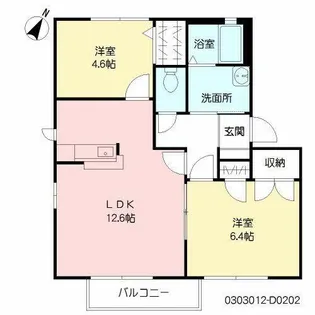 ファンテージ21 D棟【2階】の間取り