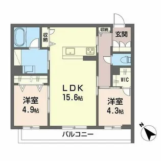 シャーメゾン西鳴水【3階】の間取り