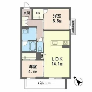 シャーメゾン西鳴水【3階】の間取り