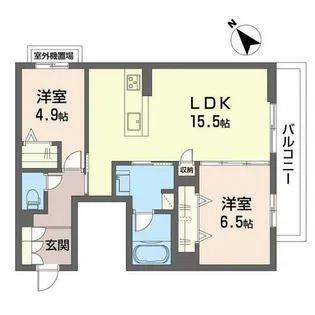 シャーメゾン西鳴水【2階】の間取り