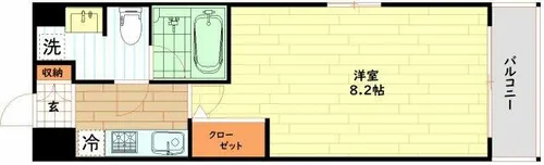 T’s SQUARE城東野江【6階】の間取り