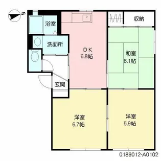 Vida,Valuge A棟【1階】の間取り
