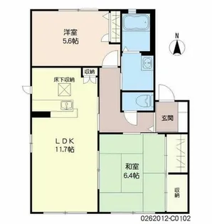 ロイヤルパレス本城 C棟【1階】の間取り