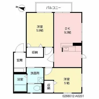 サン アネックス竹末【2階】の間取り