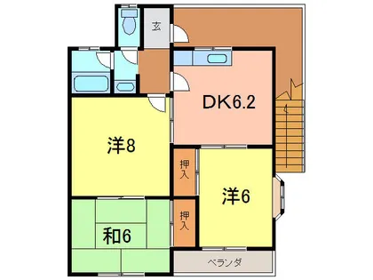 コーポドリームE【201号室】の間取り