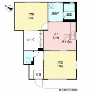 コムハウス 参番館 ♯【1階】の間取り
