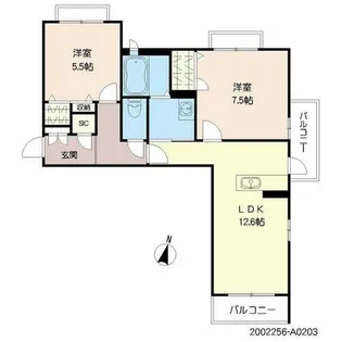 エンジョイスペース鷹の巣【2階】の間取り