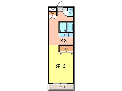 クリーンハイツ安井Ⅲ【2階】の間取り