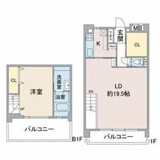 VELATO【1階】の間取り