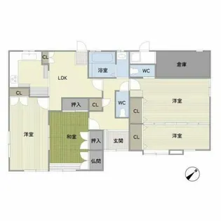 M&S58【1階】の間取り