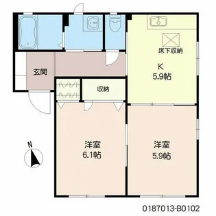 シャーメゾン八丁牟田駅前 B棟【1階】の間取り