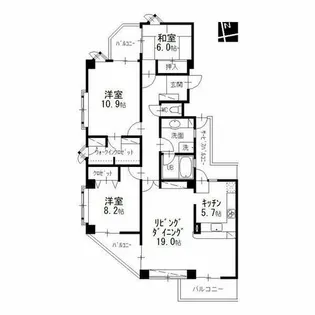 コート八事石坂【2階】の間取り