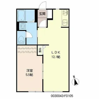 サンクチュアリー久留米VI【1階】の間取り