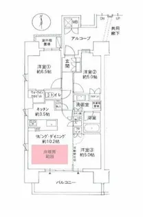 サンメゾン名古屋駅ザ・ゲート【3階】の間取り