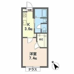 グリーンヒルハイツ【A0103号室】の間取り