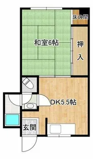 第一コーポ栄【402号室】の間取り