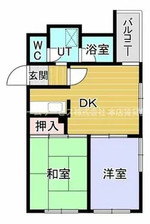 アクシスコート住之江【4階】の間取り