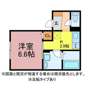 White House【201号室】の間取り