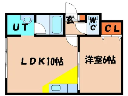 ラルート【102号室】の間取り