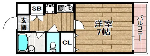 コアシティ如是【2階】の間取り