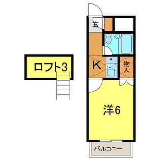 ハイツサンシャイン【208号室】の間取り