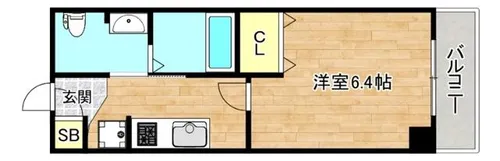 大阪府東大阪市長堂2丁目【マンション】の間取り