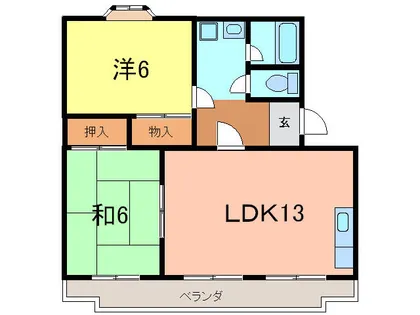 エタニティマンション大脇【403号室】の間取り
