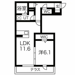 兵庫県神戸市北区谷上東町【アパート】の間取り
