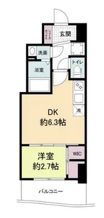 セレニテ桜川駅前プリエ【5階】の間取り