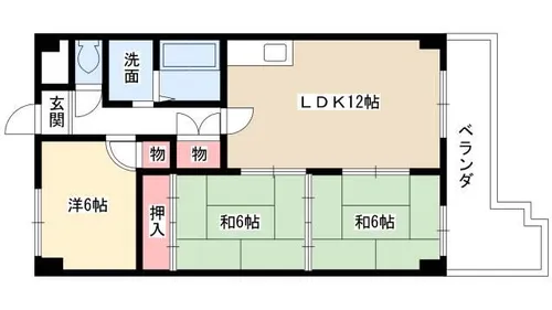 レジディア日比野【0307号室】の間取り