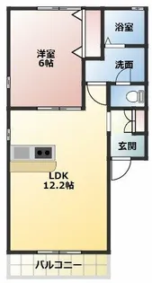 Cerisier【101号室】の間取り