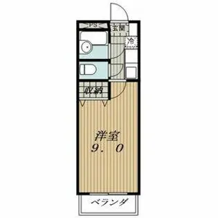 パレスアオイⅡ【1-1号室】の間取り