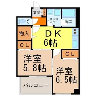 スリーウェイ金山【5階】の間取り