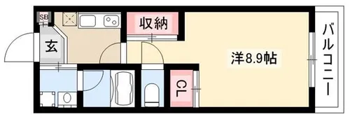 イースタンヒルズ八事【9階】の間取り