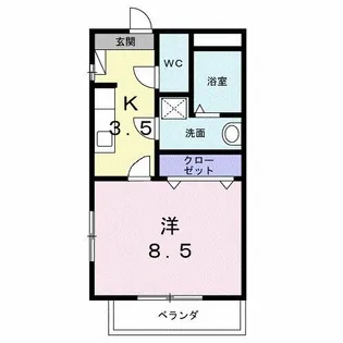 クレール御器所【4階】の間取り