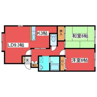 パークハイム西岡【206号室】の間取り