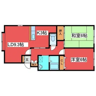 パークハイム西岡【206号室】の間取り