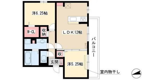 セジュール秀II【3階】の間取り