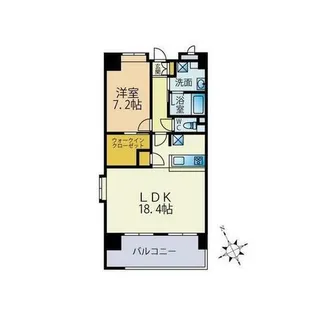 ヘスティア大濠【301号室】の間取り