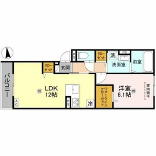 chrysantheme 大鳥【2階】の間取り