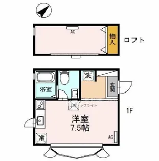 ラビアンローズ【1階】の間取り