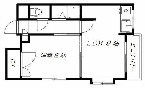 プロスパー城南【2階】の間取り