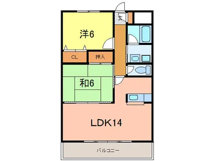 ステーシア雅Ⅱ【4階】の間取り