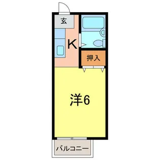 サンライズ20【105号室】の間取り