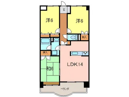 サンコート21ANJO【304号室】の間取り