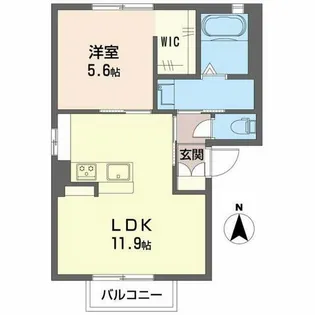 フレグランス広畑 C【201号室】の間取り